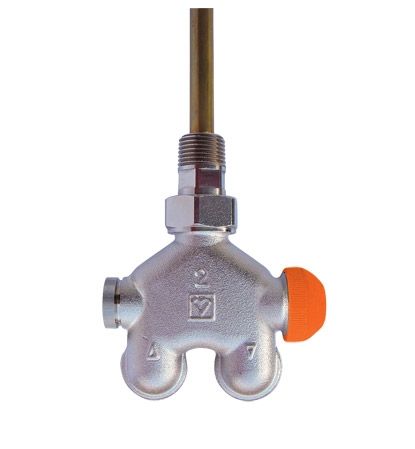 HERZ VUA-40 lándzsás szelep, sarok, kétcsöves, 3/4" 40 mm