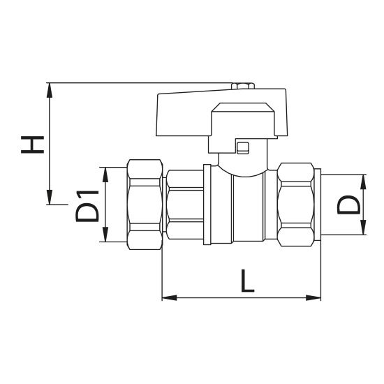 Import golyóscsap, DN 15 1/2"-1/2" BBH - Image 2