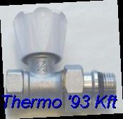 TH Radiátorszelep Egyenes DN20 3/4"