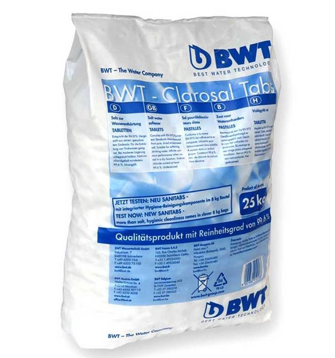 BWT Tablettázott Regeneráló Só 25 kg/zsák