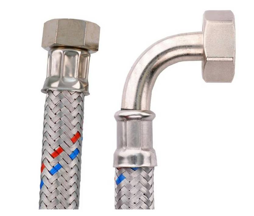 VÍZ flexicső GIGANT pipás BB 1/2"-3/4" 20 cm