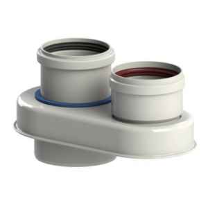 TRICOX PAD6020 osztó adapter 80/125 - 2x80 PPs/Alu