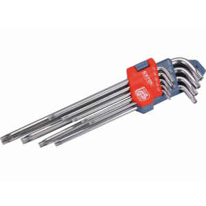 Torx kulcs klt. 9db extra hosszú T10-T50 Premium