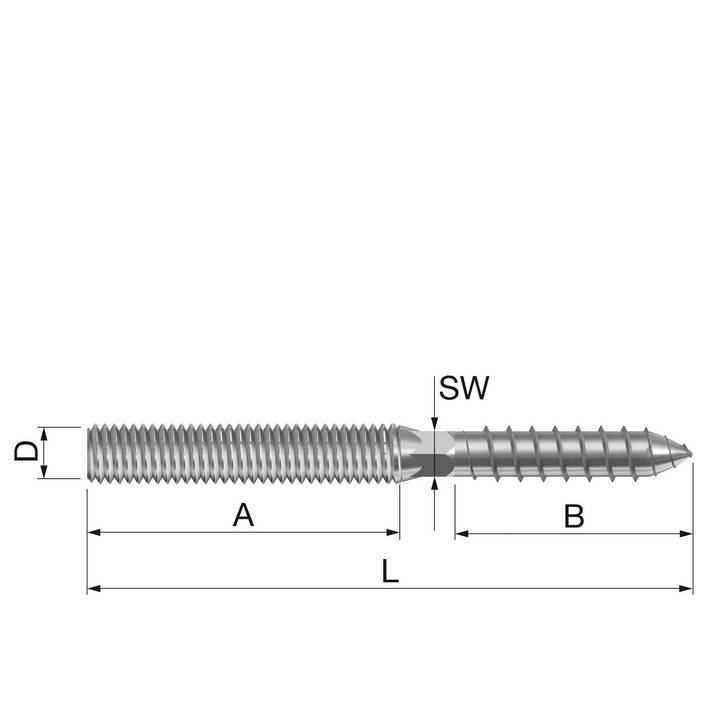 FLAMCO kettős csavar M 8-140 - Image 2