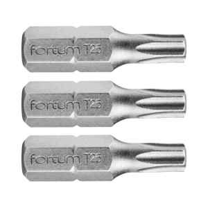 Behajtóhegy Torx 3db S2 acél 25x25mm Bliszteren Fortum