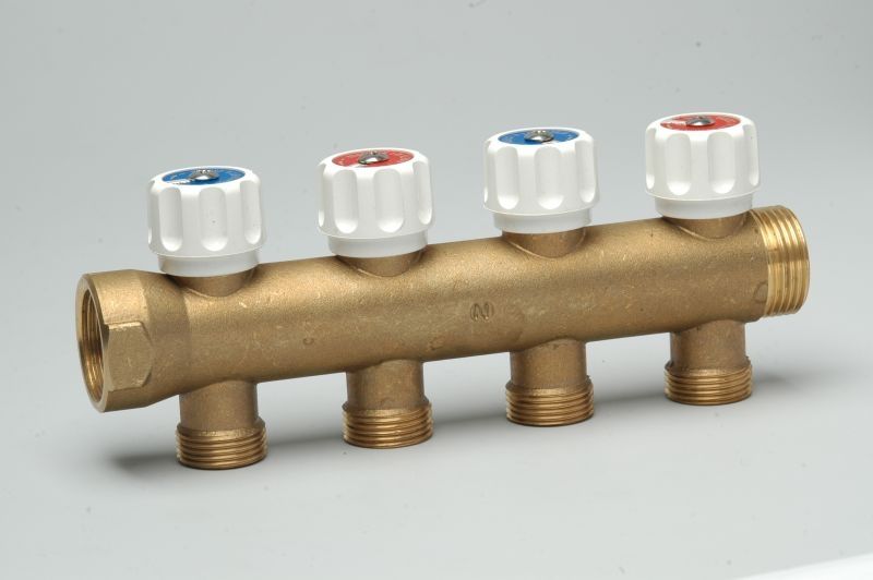 4 körös Sr. szelepes osztó 1"-4x3/4"