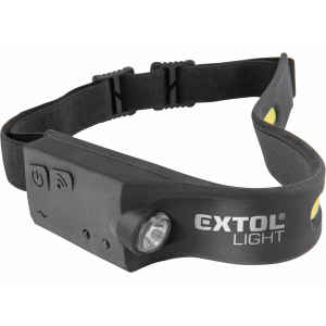 Led fejlámpa COB+XPE 350 Lumen tölthető