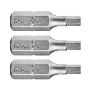 Behajtóhegy lapos 3db S2 acél 3x25mm Bliszteren Fortum