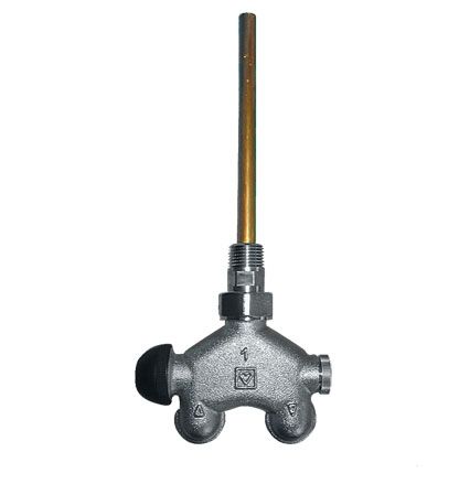 HERZ VUA-50 lándzsás szelep, sarok, kétcsöves, 3/4" 50 mm