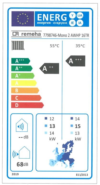 REMEHA Tensio-C 16 TR Monoblokkos levegő-víz hőszivattyú (R32, 3 fázis) - Image 3