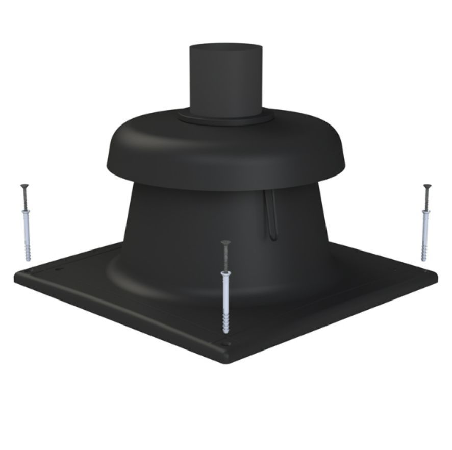 TRICOX KF30 Kürtőfedél fekete 110 mm