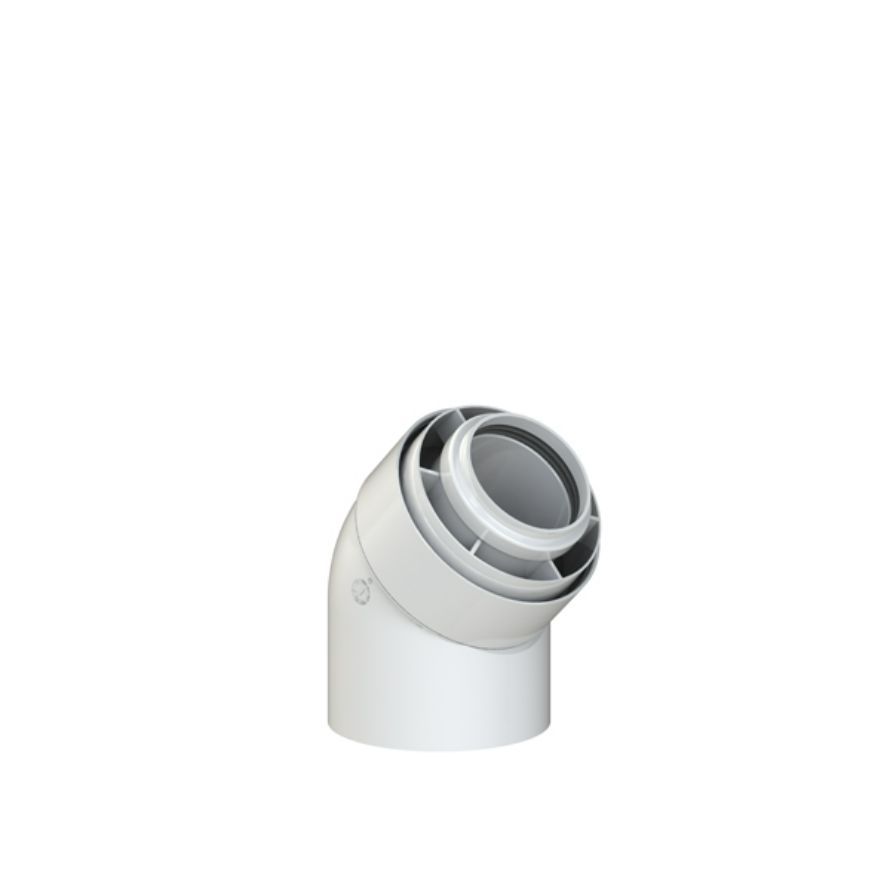TRICOX PAKÖ602C Könyök 45° 80/125 (2 db)