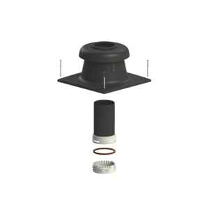 TRICOX FKF10 Kürtőfedél UV szett flexibilis rendszerhez fekete 60 mm