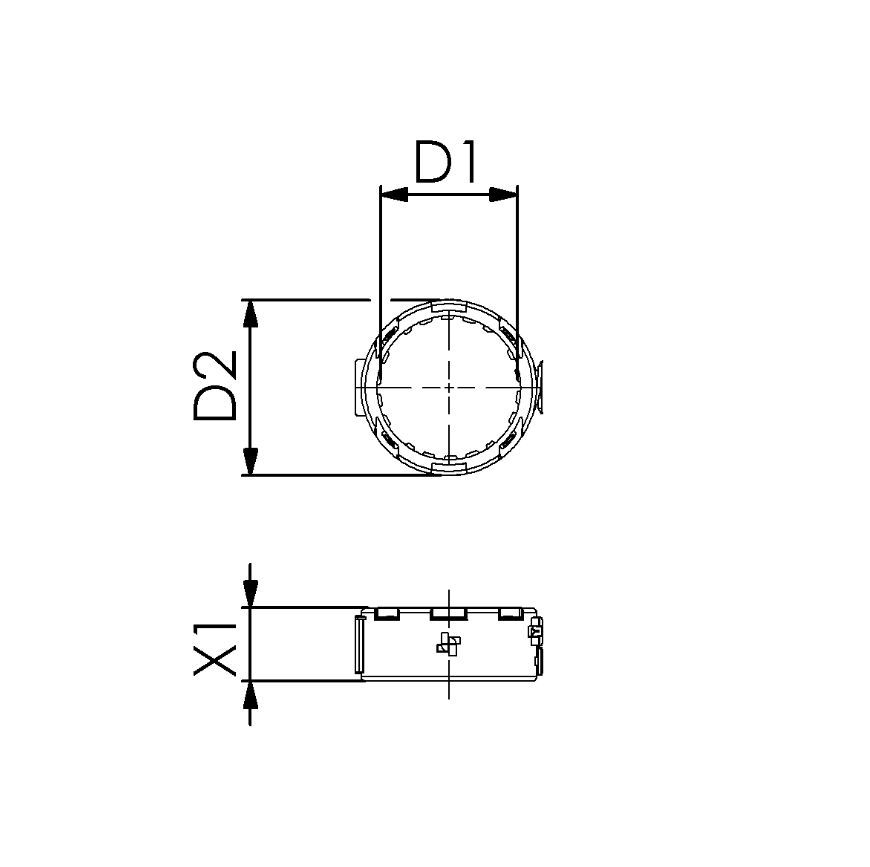 TRICOX PCSR10 Csőrögzítőbilincs 60 mm - Image 2