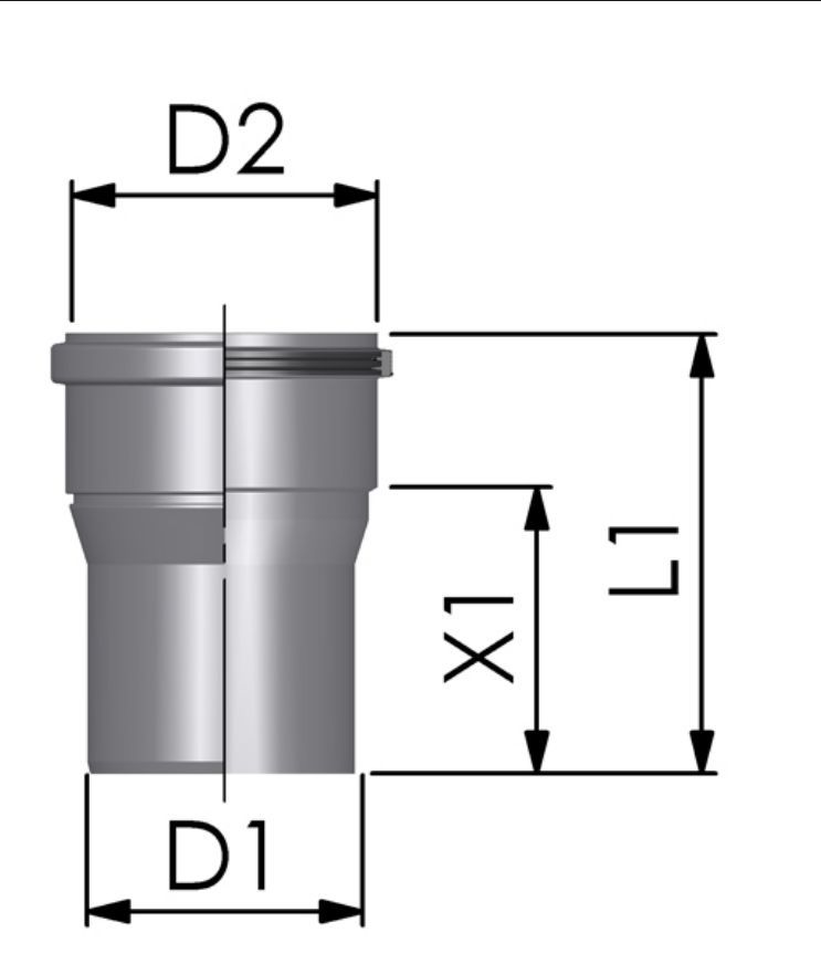 TRICOX PBÖ3080 PPs bővítő 100/110 mm - Image 2