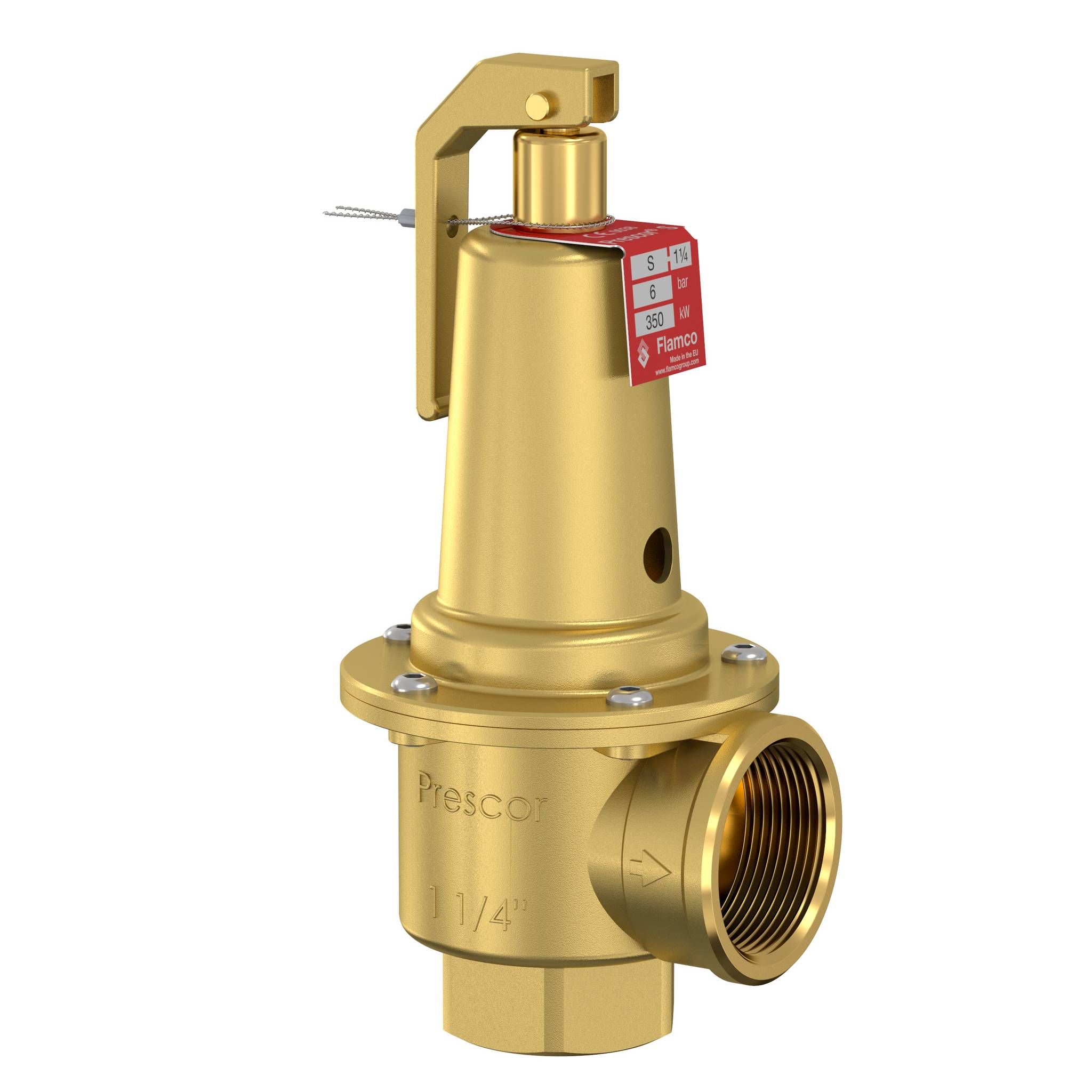 FLAMCO biztonsági szelep DN32 5/4"- 8 bar "Prescor SB"