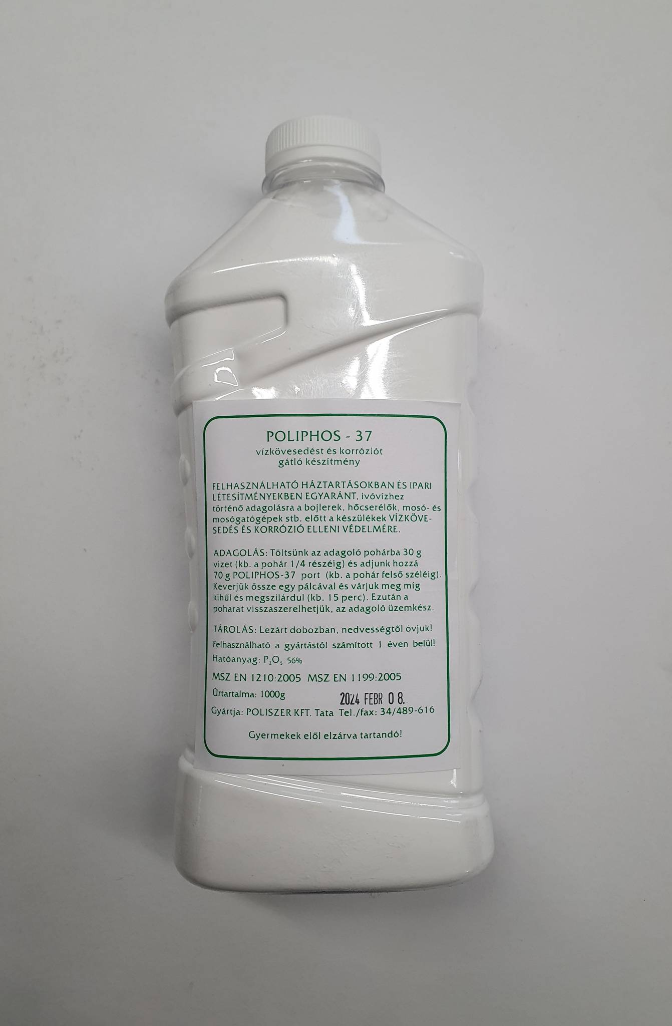 POLIPHOS-37 vízkőkiválást gátló por 1 kg-os