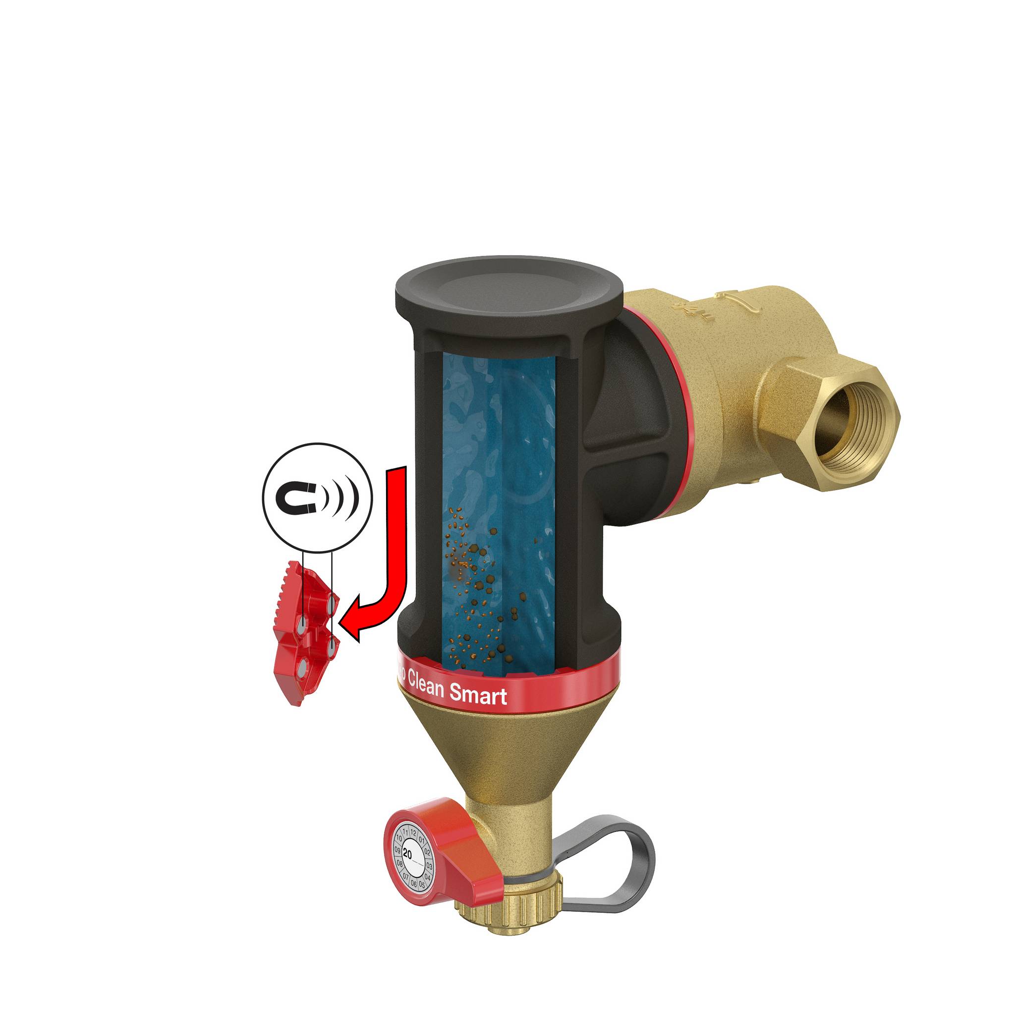 FLAMCO Clean Smart mágneses iszapleválasztó DN50 2" BB - Image 4