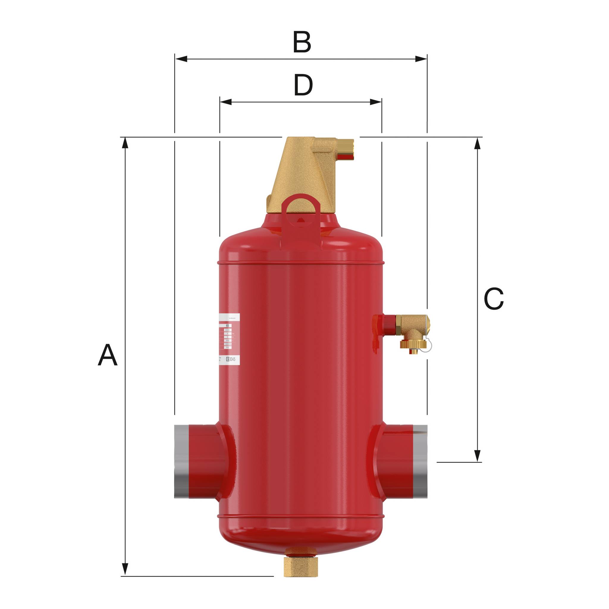 Flamcovent Smart S légleválasztó DN 50, hegtoldatos - Image 2