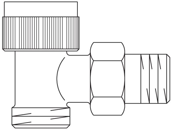OVENTROP AV 9 sarok szelep KM 3/4"x1/2" - Image 2