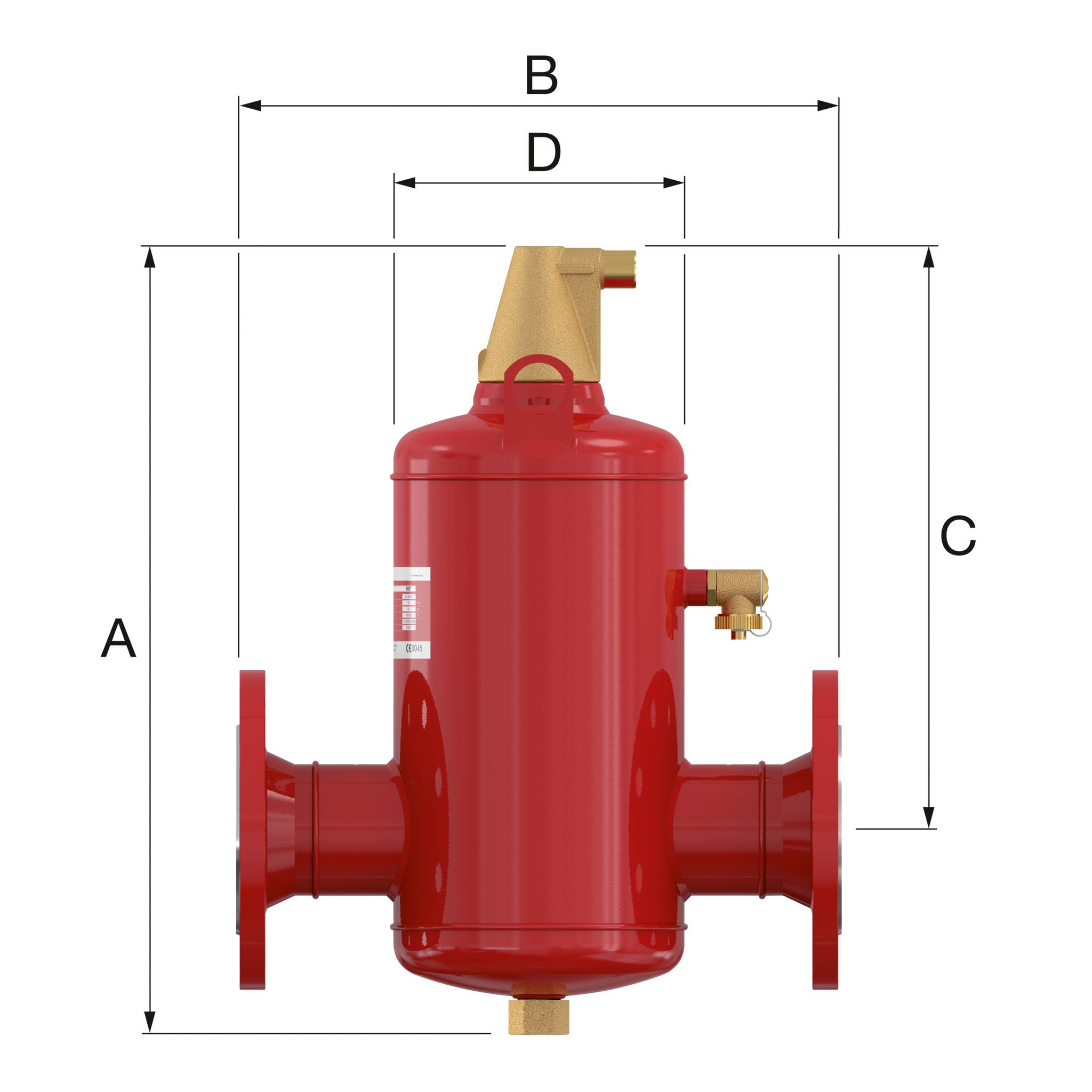 Flamcovent Smart F légleválasztó DN100, karimás - Image 2