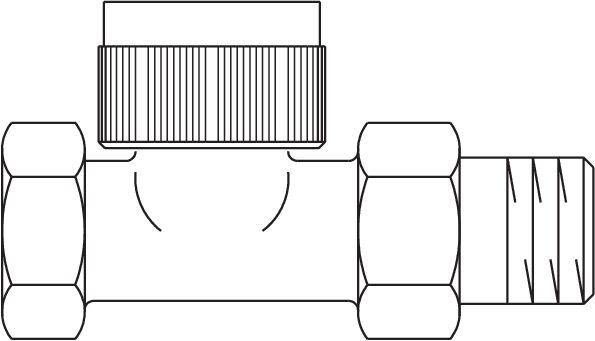 OVENTROP Radiátorszelep Termosztatikus, AV9 típus egyenes előbeállítható DN15, 1/2", PN 10 - Image 2