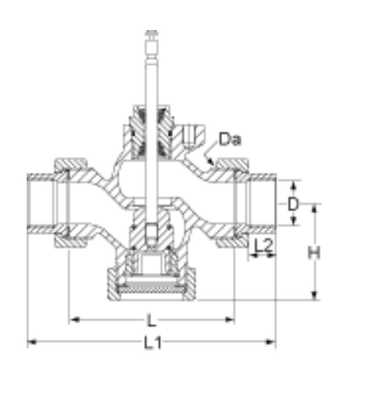 TA CV216RGA szab. szelep kétjáratú DN 15 Kvs4 PN16 bronz - Image 3