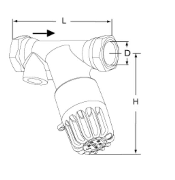 TA-THERM ZERO cirkulációs szelep DN 15 hőmérő nélkül - Image 2