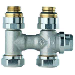 HEIMEIER Vekolux egyenes szelep kétcsöves 1/2" KM., G3/4"BM
