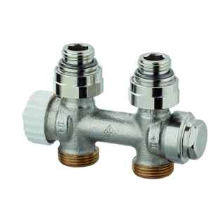 HEIMEIER Multilux DN15 alsóbekötésű kétcsöves egyenes