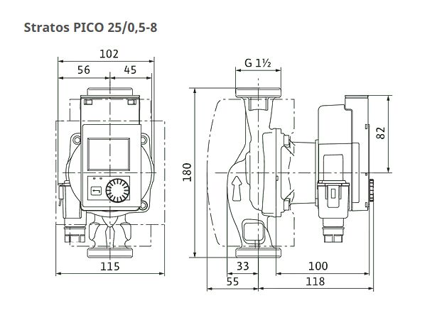 WILO-Stratos PICO 25/0,5-8 (ROW) 230V - Image 2