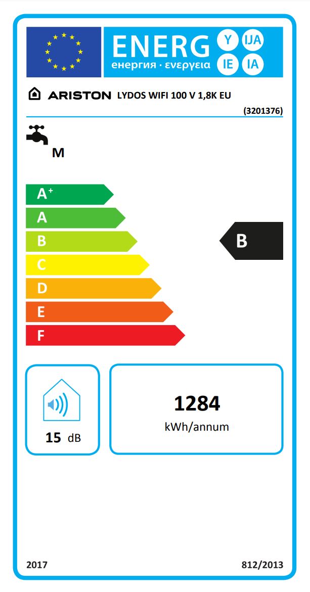 ARISTON LYDOS Wifi 100 V 1,8K EU elektr. vízmelegítő 100 L, 1,8 kW-os fűtőszállal - Image 5