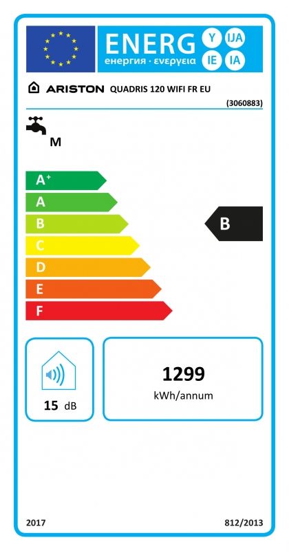 ARISTON Quadris Wifi 120 EU szögletes elektr. vízmelegítő 120 L, száraz fűtőbetéttel - Image 4
