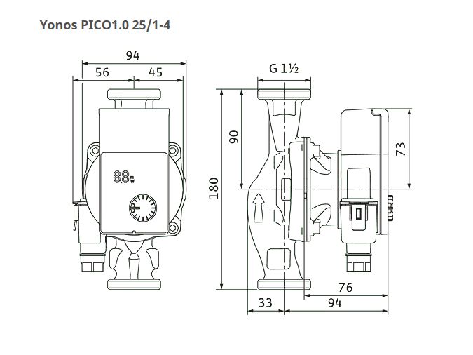 WILO-Yonos PICO1.0 25/1-4, 230V - Image 2