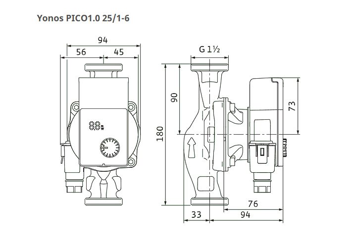 WILO-Yonos PICO1.0 25/1-6, 230V - Image 2
