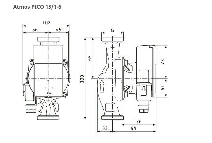 WILO-Atmos PICO 15/1-6-130, 230V - Image 2