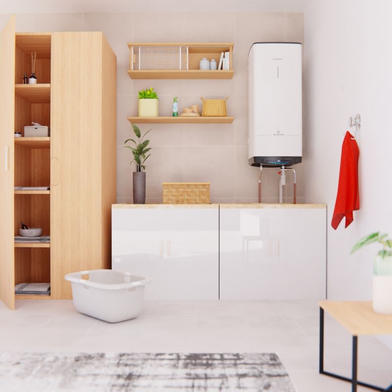 ARISTON Quadris Wifi 100 EU szögletes elektr. vízmelegítő 100 L, száraz fűtőbetéttel - Image 3