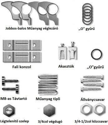 XHENIA végdugó fehér 3/4" - Image 2