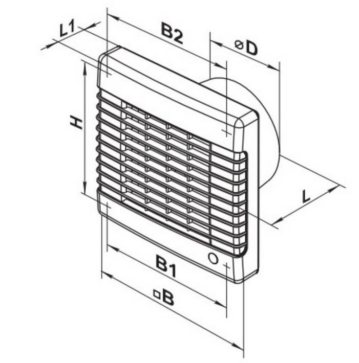 VENTS 100 MAL ventilátor zsalus, golyóscsapággyal - Image 2