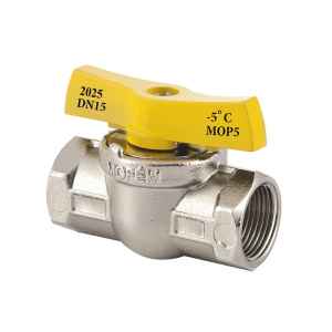 MOFÉM FLEXUM gáz golyóscsap  DN15  1/2"  BB  (nikk.)