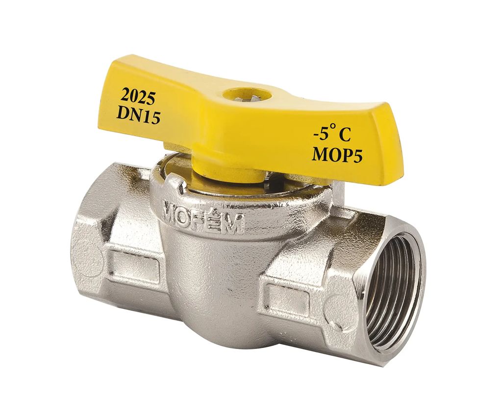 MOFÉM FLEXUM gáz golyóscsap DN15 1/2" BB (nikk.)
