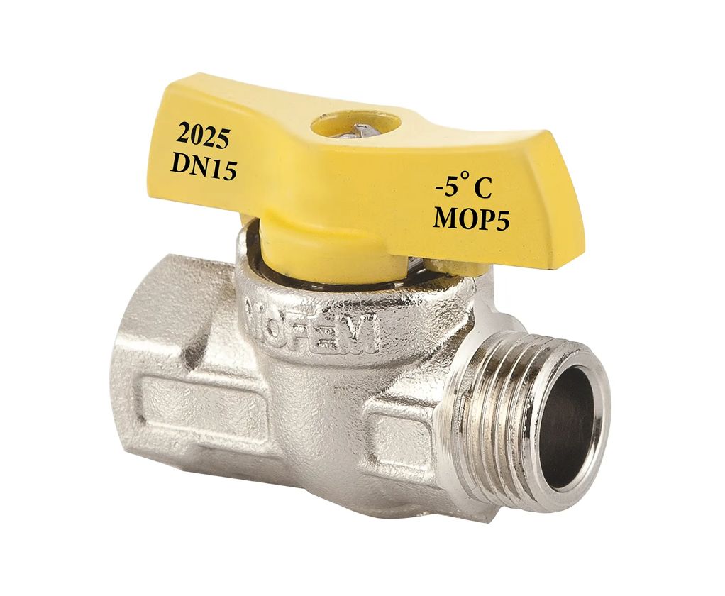 MOFÉM FLEXUM gáz golyóscsap, DN15 1/2" FIX KB