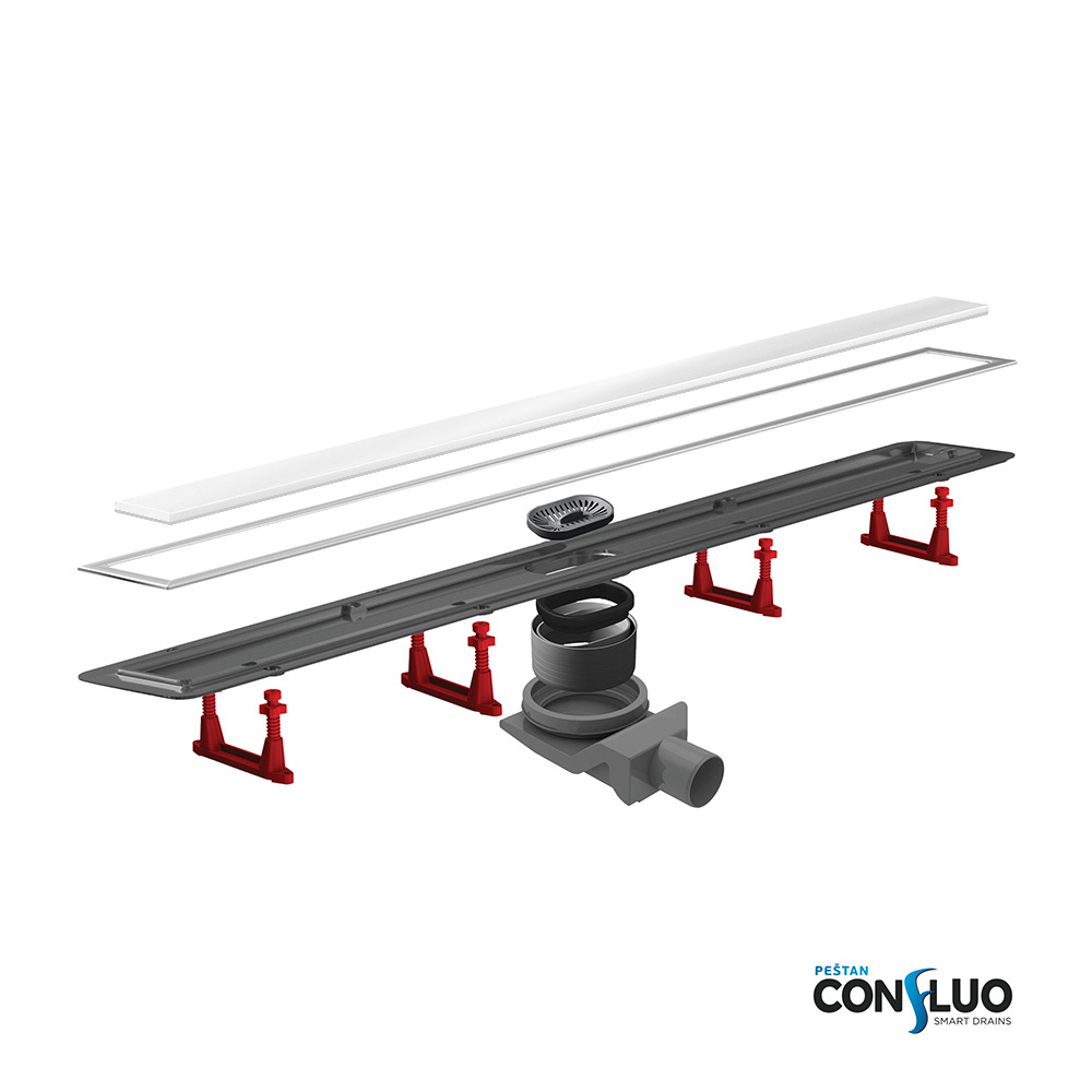 CONFLUO Premium Line 850 Fehér üveg folyóka - Image 2