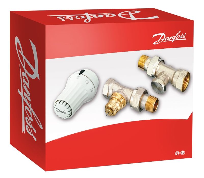 DANFOSS radiátorszelep szett egyenes 1/2" (RA-FN + RLV-S + REDIA)
