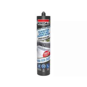 SOUDAL Szaniter szilikon Premium, 280 ml Színtelen - NEUTRÁLIS