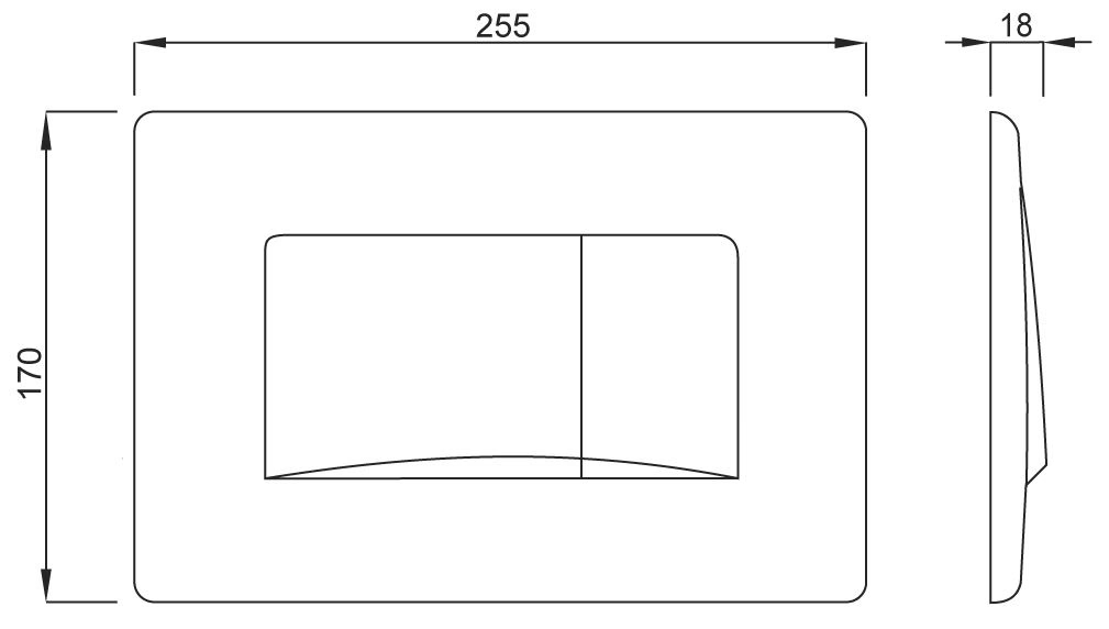 LIV működtető nyomólap Dots Duo, fekete matt - Image 2