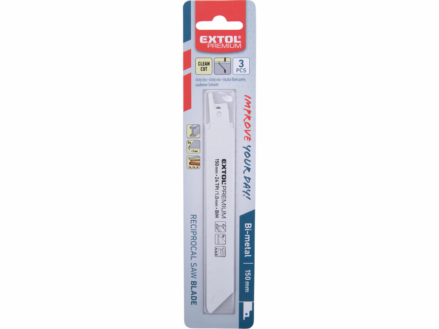 Szablyafűrészlap Bosch befogás 150mm Fémre Premium (3db) - Image 2