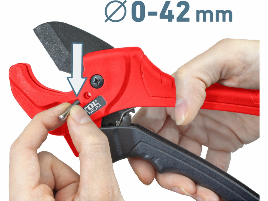 Műanyag csővágó olló 42mm Premium - Image 2