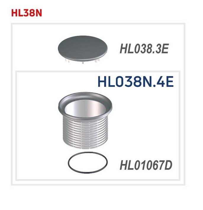 HL Magasító elem d 110mm/d 133mm nemesacél kerettel, d 112mm fedéllel - Image 2