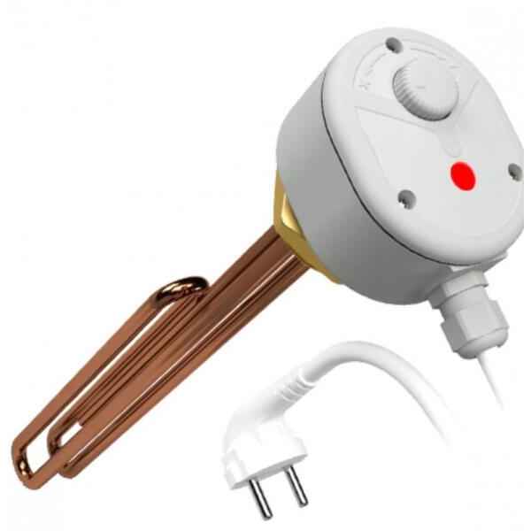 Ergas Elektromos Fűtőbetét 3 KW-5/4-U1FC 230V, h=345 mm, réz